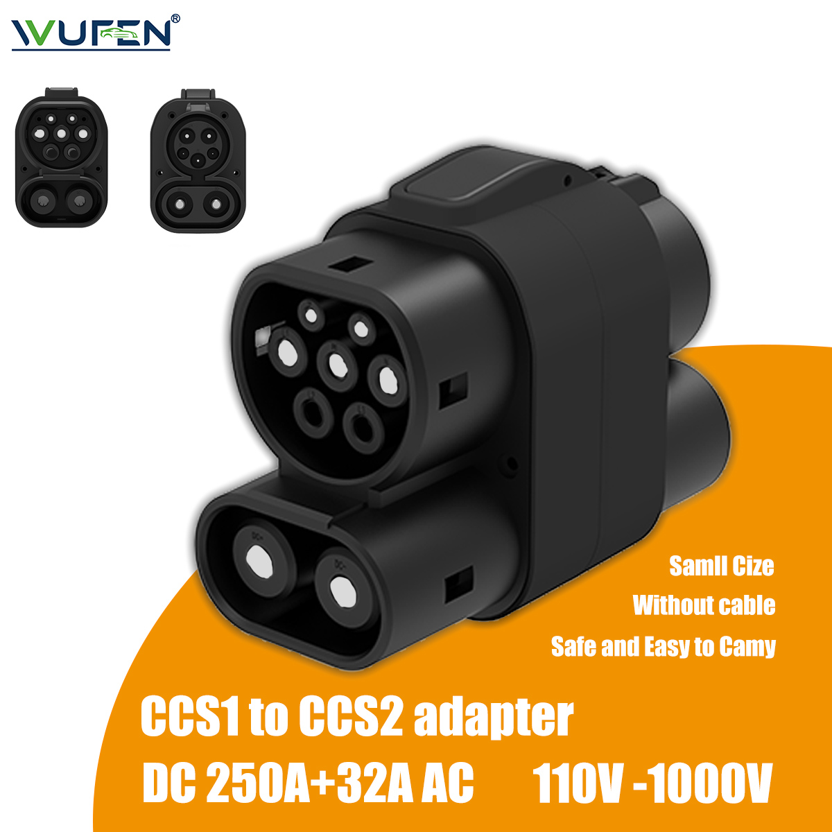 WUFEN 250A+32A CCS1 Charger to - Ccs2 To Ccs1 Fast Charge Adapter 250Kw 评论和价格